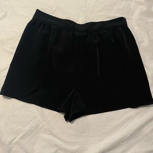Black high waisted going out shorts
